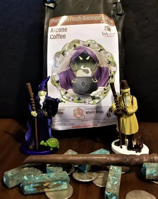 Geek House Coffee Arcane Blend and Wizards